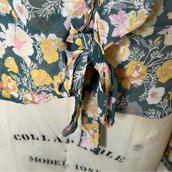 Free People Maybel floral long sleeve blouse - Picture 8 of 11